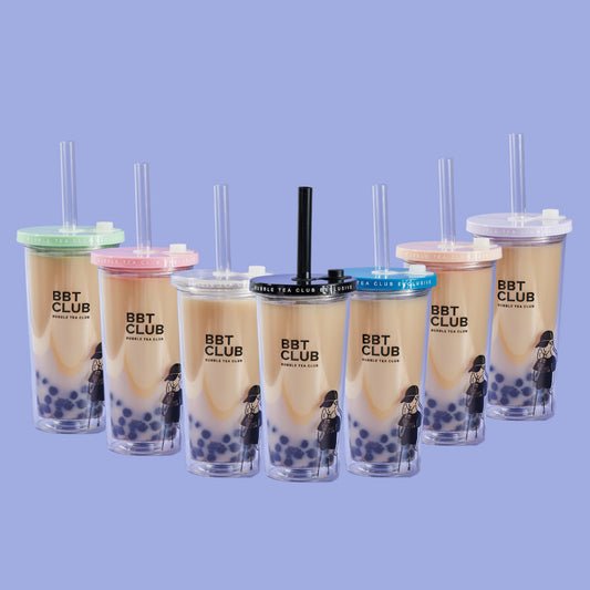 Reusable Bubble Tea Cup Set